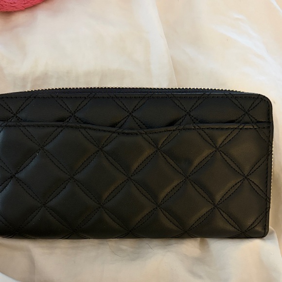 Kate Spade Black Quilted Zip Wallet - Picture 8 of 8